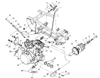 Engine Mounting 6X6 400L U.S. , Swedish S958740 & Norwegian N9