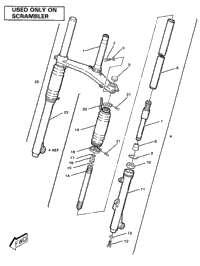 Front Fork Assemblyscrambler