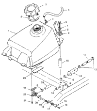 Fuel Tank Magnum 4X4 W97ac42a, Swedish Magnum 4X4 S97ac42e & Norwegian Ma