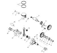 Piston & Crankshaft 4X4 400L