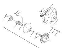 Driven Clutch Assembly 350 4X4 / W928139