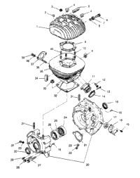 Crankcase & Cylinder 4X4 300