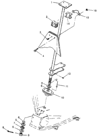 Steering Post Sport 400L & Trail Blazer W97ba25c