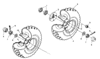 Middle Wheel Assembly 6X6 250