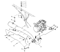 Exhaust System 6X6 400L & 6X6 400L Norwegian N968740