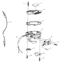 Controls Throttle Asm./Cable Scrambler 500