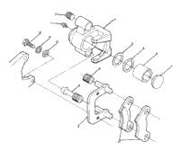 Middle Axle Brake Assembly