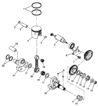 Piston & Crankshaft Sport 400L