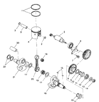 Piston & Crankshaft 4X4 350L