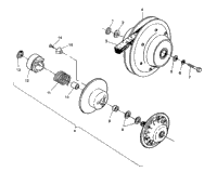 Driven Clutch Assembly 2X4 350L