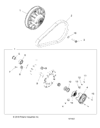 Drive Train, Secondary Clutch