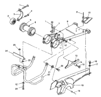 Swing Arm/Guard Mounting 6X6 350L