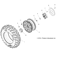 Wheels, Front Tire & Brake Disc A15dae57ek