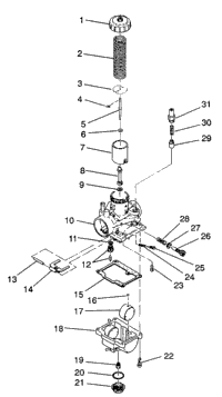 Carburetor 4X4 350L W938139