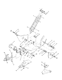 Swing Arm Weld. / Rear Shock Assembly 250 2X4
