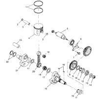 Piston & Crankshaft Xplorer 400L