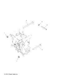 Drive Train, Gearcase Mounting, Rear