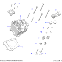 Engine, Cylinder Head, Cam & Valves