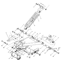 Swing Arm Weldment & Rear Shock Assembly