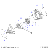 Engine, Stator Cover & Flywheel