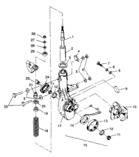 Front Strut Assembly 4X4 350L