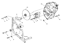 Gearcase/Rear Brake Mounting Trail Blazer