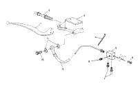 Controls Rh Master Cylinder/Brake Line 6X6 400L U.S. , Swedish