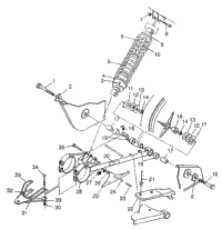 Swing Arm/Shock Mounting Xplorer 300