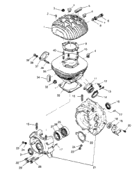 Crankcase & Cylinder 6X6 300