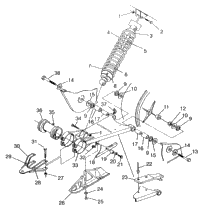 Swing Arm/Shock Mounting Swedish 4X4 400L