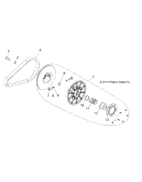 Drive Train, Secondary Clutch A16daa57a5/A7/L2