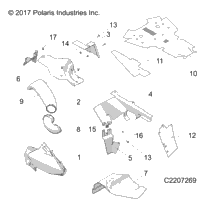 Body Panels, Thermal Shields A1701d/E Applies To 20152016 Sportsman 1000 1Up Models After Safety Recall A1701d/E Has Been Completed Where Applicable
