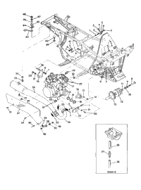 Engine & Muffler Mounting 350 4X4 / W928139
