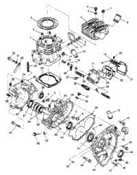 Crankcase & Cylinder Xplorer 400L
