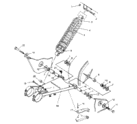 Swing Arm/Shock Mounting 6X6 300