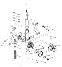 Front Strut Assembly Swedish 4X4 400L