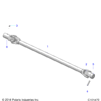 Drive Train, Prop Shaft, Front