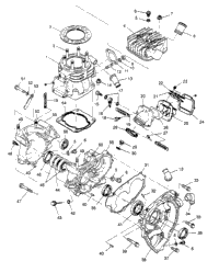 Crankcase & Cylinder 4X4 400L