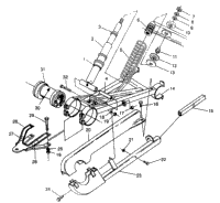 Swing Arm Weldment 6X6 400L & 6X6 400L Norwegian N968 (4935963596D002)