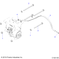 Drive Train, Gearcase Mounting, Rear