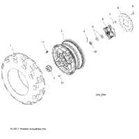 Wheels, Front Tire & Brake Disc A18shd57b9/E57bb/E57bs