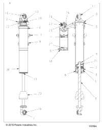 Suspension, Shock, Front Piggyback, Lh, Rh, Internals