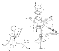 Controls Master Cylinder/Brake Line
