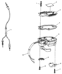 Controls Throttle Asm./Cable Sport 400L & Trail Blazer W97ba25