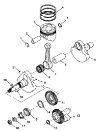 Rankshaft & Piston W98h50a(D)(E)(F) (4950135013D010)