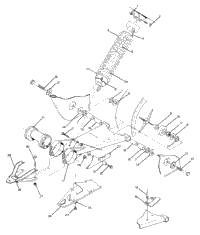 Swing Arm Weldment & Rear Shock Assembly