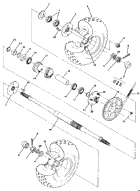 Rear Wheel Drive Assembly Trail Boss