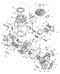 Crankcase & Cylinder 6X6 350L W938739