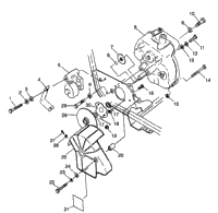 Gearcase/Brake Mounting Sport 400L