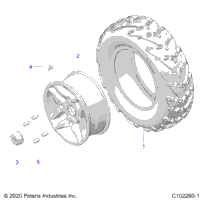 Wheels, Front Tire A23ses57fl/Fz/Cl/Cz